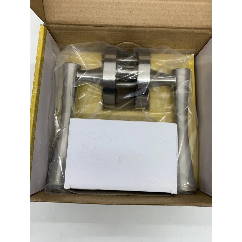 Door Handle Set - No Lock Set - Interior Passage Door Lever - Brushed Nickel‎